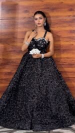 Heavy fancy gown black stone - Image 4