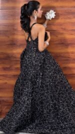 Heavy fancy gown black stone - Image 3