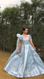 Heavy fancy gown light blue - Image 2
