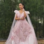 Heavy fancy gown light pink