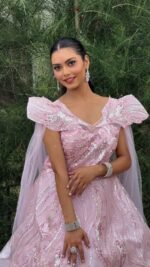 Heavy fancy gown light pink - Image 3