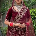 Heavy Embroidery work lehnga with blouse