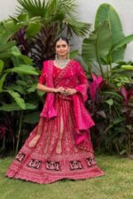 Heavy Embroidery work lehnga with blouse