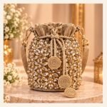 Royal Gold Embellished Bridal Potli Bag