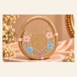Royal Multicolor Floral Embroidered Handbag