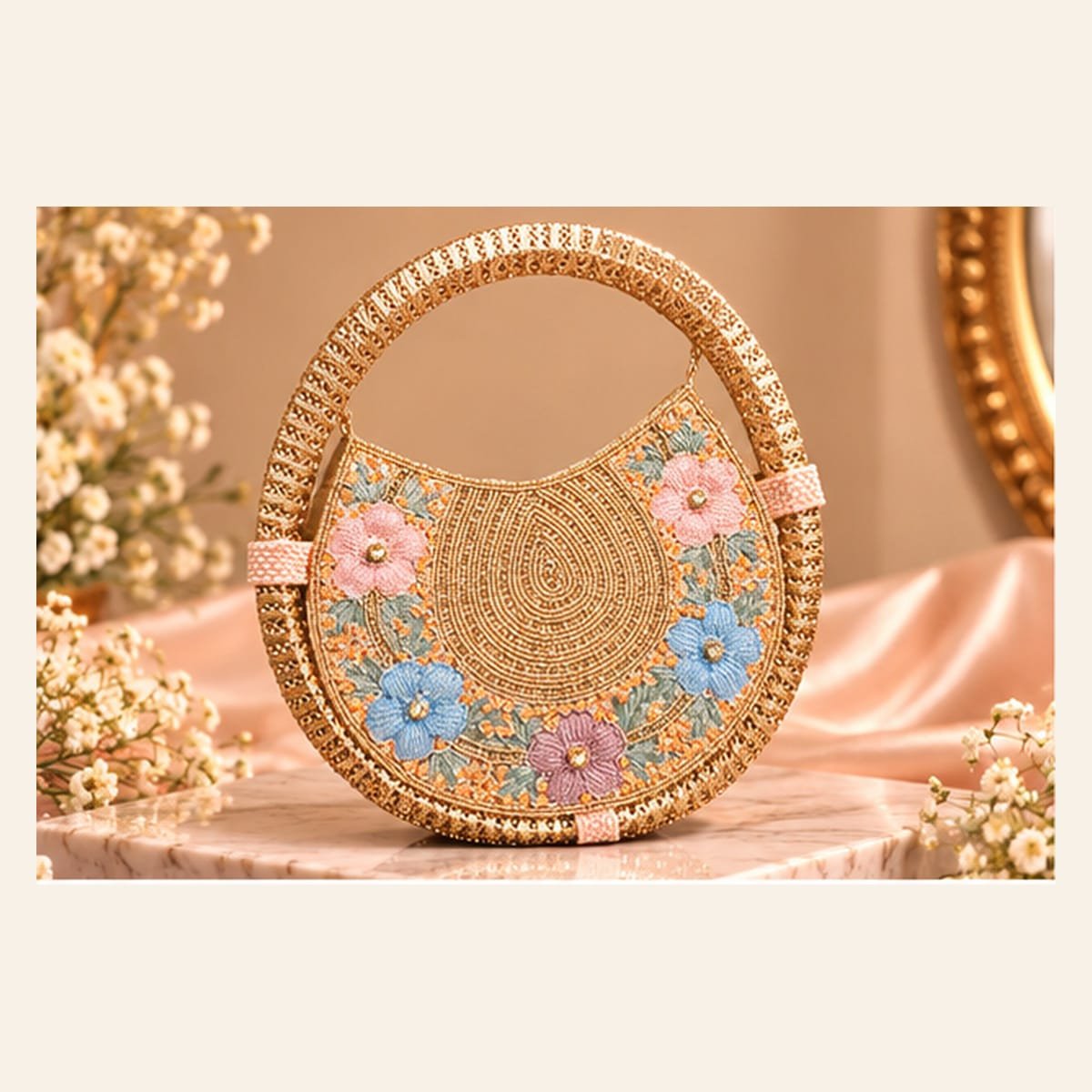 WhatsApp Image 2026-10-14 at 17.05.49 Royal Multicolor Floral Embroidered Handbag - Image 1