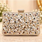 Luxury Multicolour Crystal Embellished Clutch