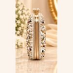 Luxury Multicolour Crystal Embellished Clutch - Image 4