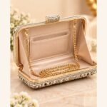 Luxury Multicolour Crystal Embellished Clutch - Image 3